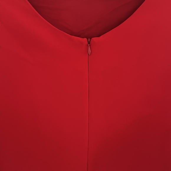 Milly Red Ruffled Arm Dress - Picture 3 of 8